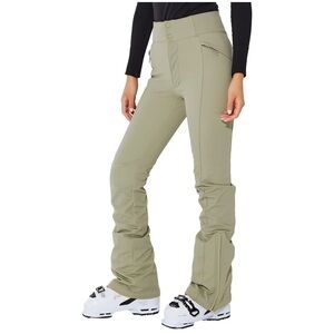 COPY - Halfdays Emma Ski Pants fitted stretch in Sage light green - NWT - short